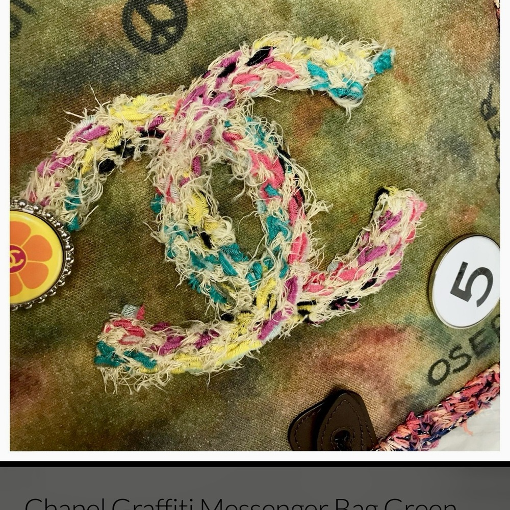 Chanel Limited Edition Multicolor Graffiti Canvas On The Pavements Messenger Bag - Picture 4 of 7
